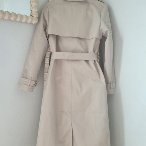 NOIZE NWT Evelyn Tan Classic Trench Coat Sz Sm - Vegan/Recycled Products Used - Picture 7 of 12